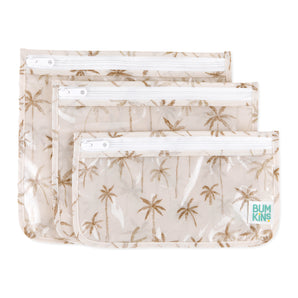 Clear Travel Bag 3 Pack: Palm Daze