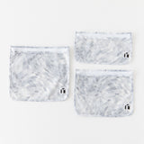 Roamio by Bumkins Clear Travel Bag 3 Pack: Disco Check is neatly arranged on a white background.
