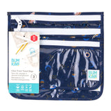 Bumkins Clear Travel Bag 3 Pack: Evil Eye is shown with its packaging tag.