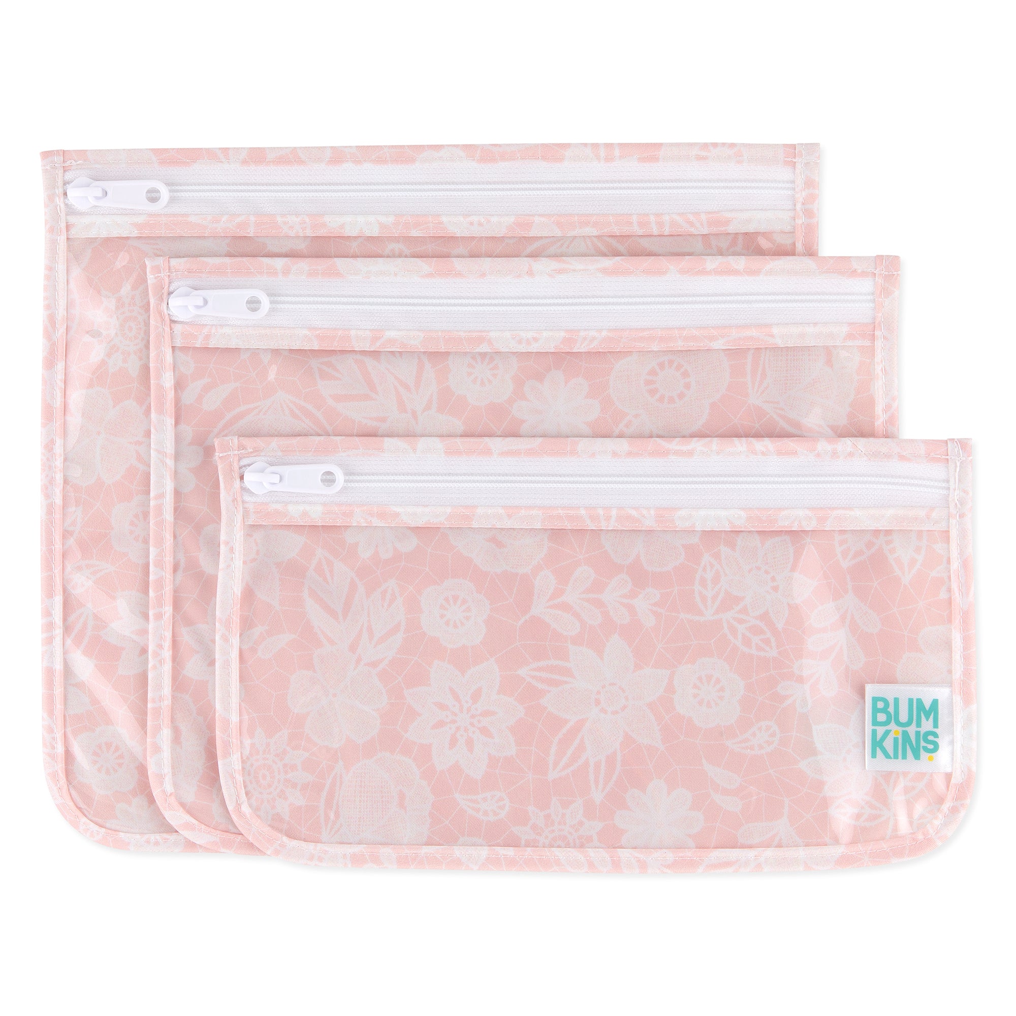 Clear Travel Bag 3-Pack: Lace