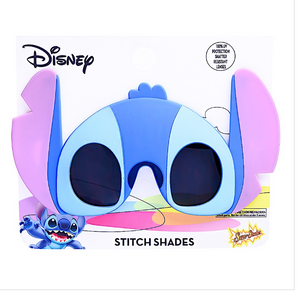 Sunstaches Lil Characters Sunglasses, Stitch, feature UV protection, impact-resistant lenses, and signature large ears with Stitch Shades.