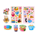 Discover OOLYs Cat Cafe Scented Stickers: scratch and sniff stickers with colorful cats in lattes & desserts, featuring Catpuccino!.