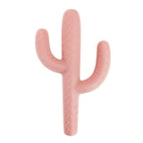 Ryan & Roses Cactus Teether Toy, Rose: Non-toxic silicone, pink, textured cactus with three arms for teething relief.