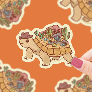 Vinyl Sticker, Desert Tortoise