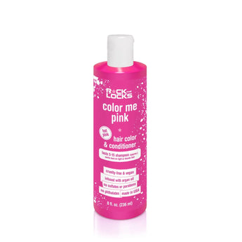 Pink Kid Safe Hair Color & Conditioner by Piggy Paint: cruelty-free, vegan, with argan oil, no sulfates/parabens.