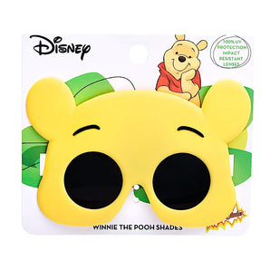Sunstaches Lil Characters Winnie the Pooh sunglasses on a Disney card, offering stylish UV400 protection.