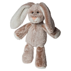 Plush, Marshmallow Briars Bunny Junior: fluffy brown bunny stuffed animal with white details on ears, paws, and mouth.