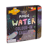 Explore the ocean with Floss and Rocks Water Cards, Deep Sea—a reusable coloring book thats fun and educational with vibrant sea life!.