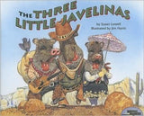 The Three Little Javelinas Hardcover Book by Treasure Chest Books features javelinas in Western attire in a Southwestern desert tale.