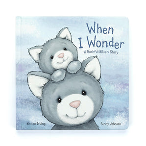 Jellycats When I Wonder Book by Kirsten Irving features two cute gray kittens—perfect for parent-child reading.