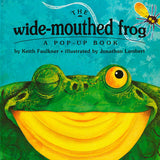 Cover illustration of The Wide Mouthed Frog, Random House; features a smiling frog with big eyes on a blue background.