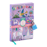 Floss and Rocks Scented Secret Diary, Fairy Tale: Purple diary for ages 3+ with animal illustrations, lock, watermelon scent & sticker sheet.