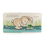 Open *Who Can I Find* by Jellycat: a kids book with a bunnys adventure, colorful text, and lift-up flaps for fun!.