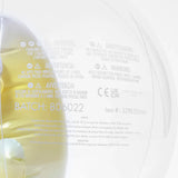 Close-up of Sunnylifes 3D Inflatable Beach Ball Monty the Monster packaging with multilingual warnings. Batch: 806022.