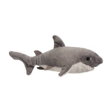 Bitsy Shark by Douglas: A gray and white plush shark with a friendly face, perfect for any shark lover.