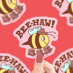 Vinyl Sticker, Bee Haw