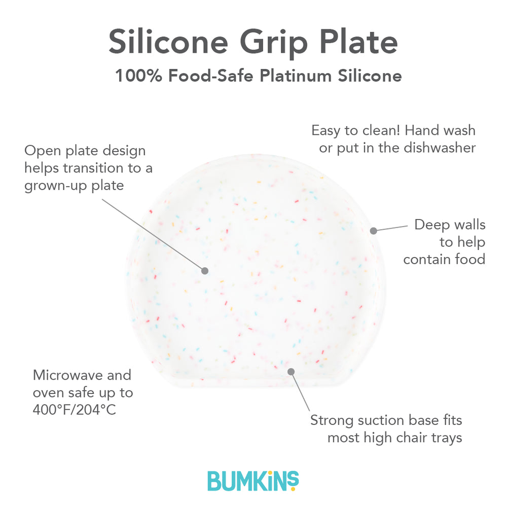 Silicone Grip Plate: Vanilla Sprinkle