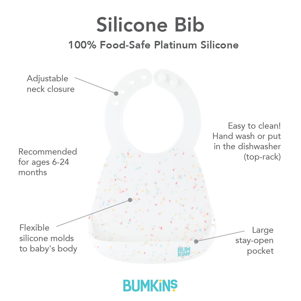 Silicone Bib: Vanilla Sprinkle