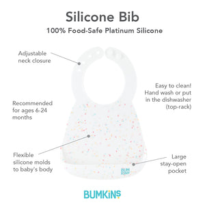 Silicone Bib: Vanilla Sprinkle