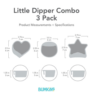 Silicone Little Dipper Combo 3-Pack: Lollipop