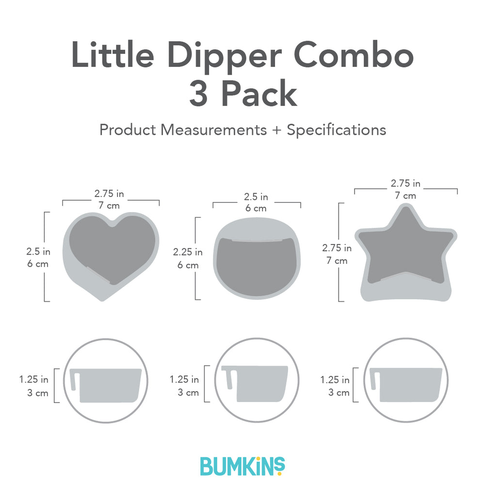 Silicone Little Dipper Combo 3-Pack: Tutti-Frutti