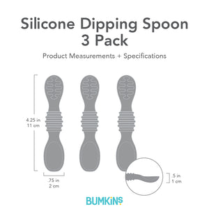 Silicone Dipping Spoons 3 Pack: Tutti-Frutti