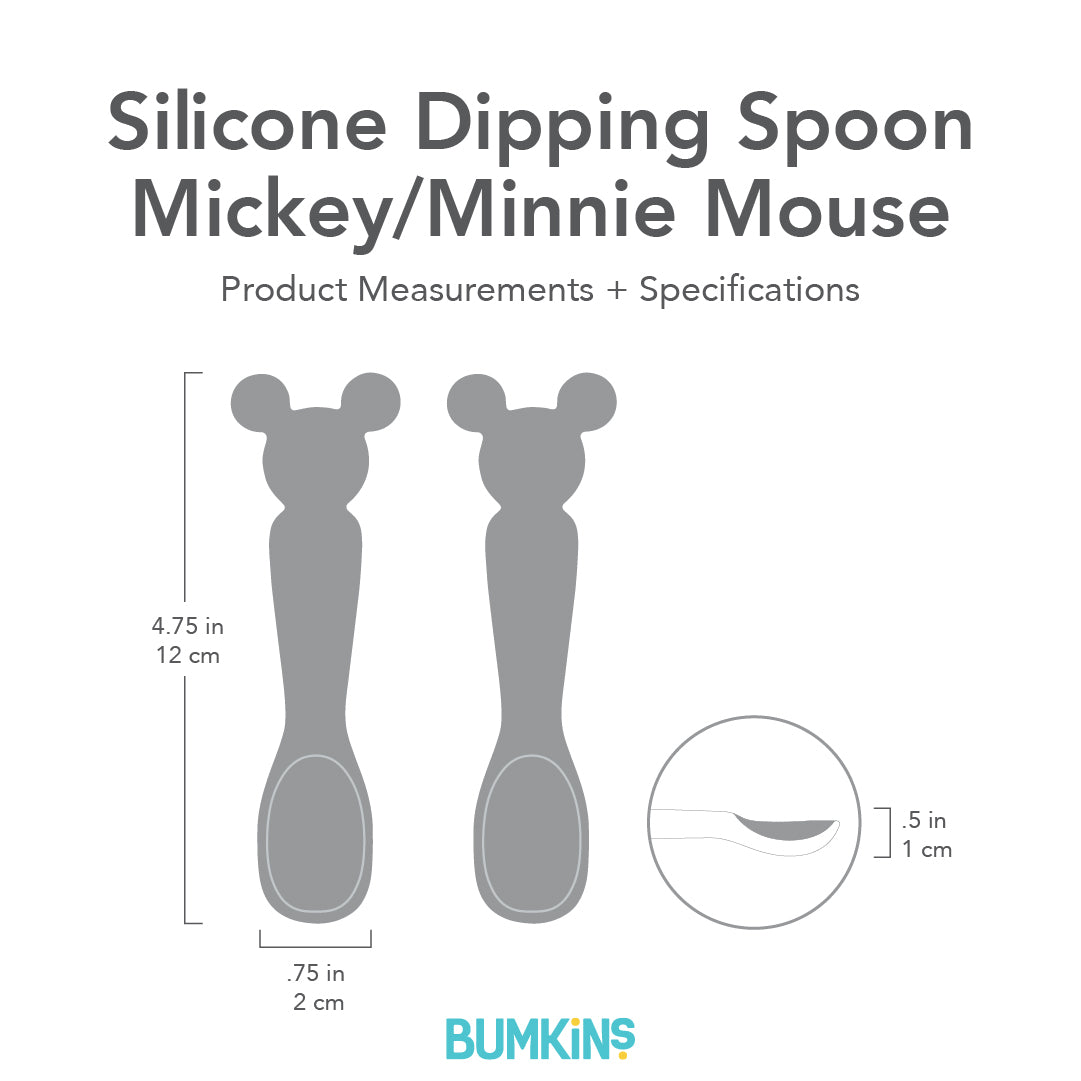 Disney Baby Mickey Mouse 2-pc. Silicone Dipping Spoons Set - Blue/Black - One Size