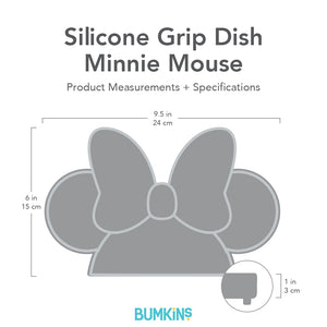 Silicone Grip Dish: Minnie Mouse