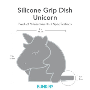 Silicone Grip Dish Special Edition: Unicorn