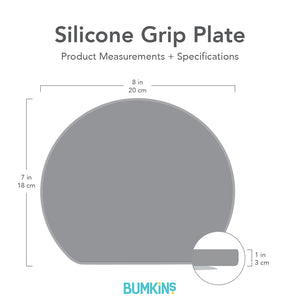 Silicone Grip Plate: Blue