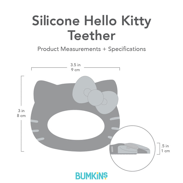 Hello Kitty Silicone Baby Teether Textured For Sore Gums Bumkins
