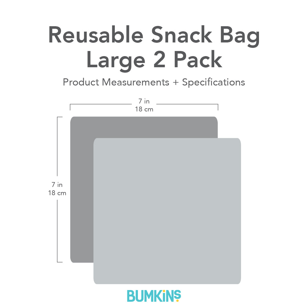 Reusable Snack Bag, Small 2-Pack: Channel Kindness & Elements of Kindness