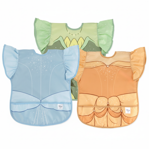 Ruffle Apron Bib: 3-Pack (Cinderella,Belle, Tiana)