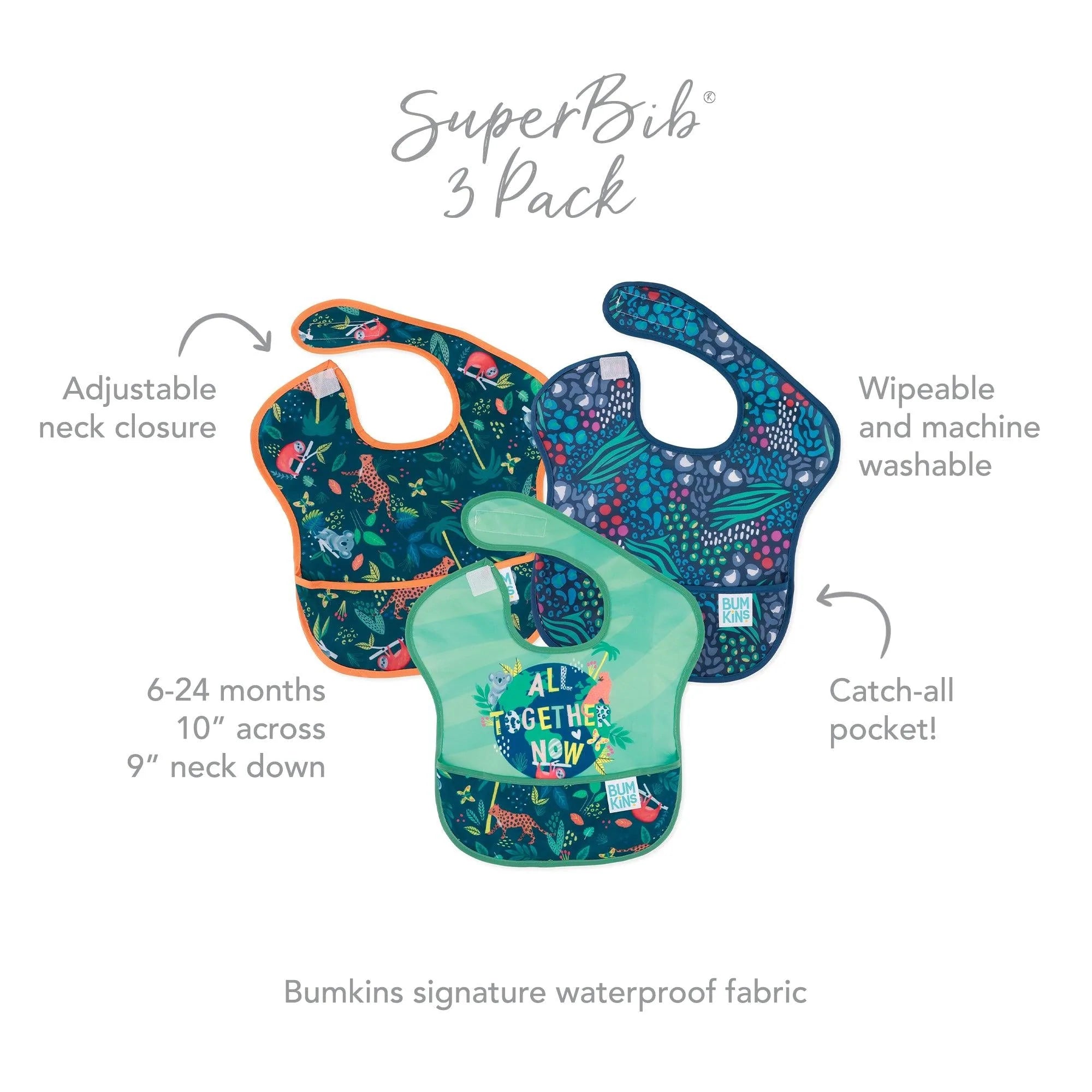 SuperBib® 3 Pack: All Together Now - Bumkins