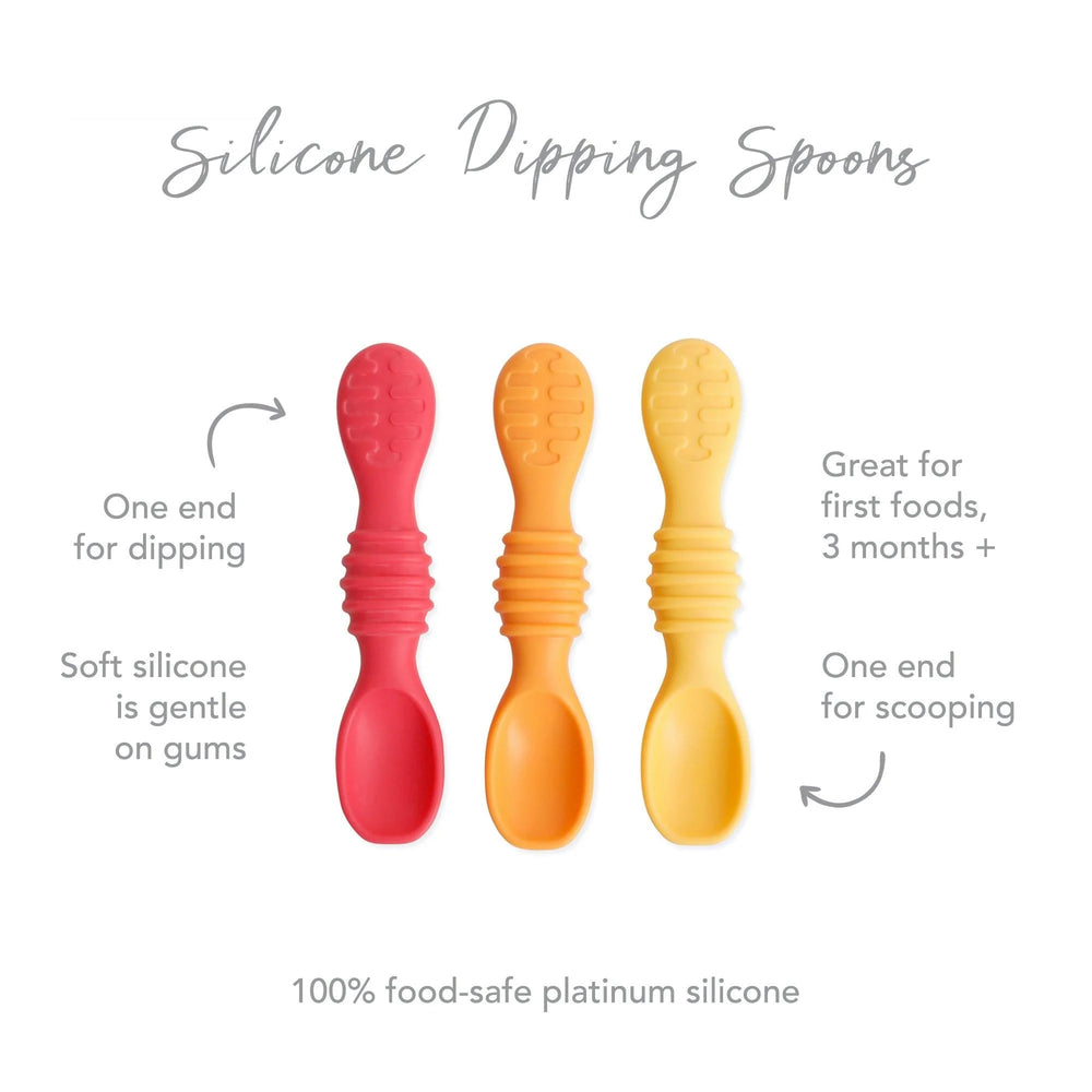 Silicone Dipping Spoons 3 Pack: Tutti-Frutti - Bumkins