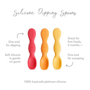 Silicone Dipping Spoons 3 Pack: Tutti-Frutti - Bumkins