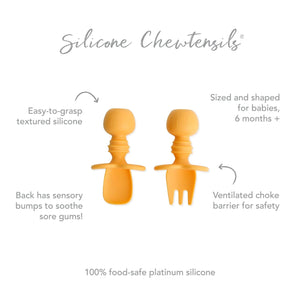 Silicone Chewtensils®: Tangerine - Bumkins