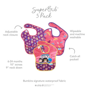 SuperBib® 3 Pack: Super Friends Move Over - Bumkins