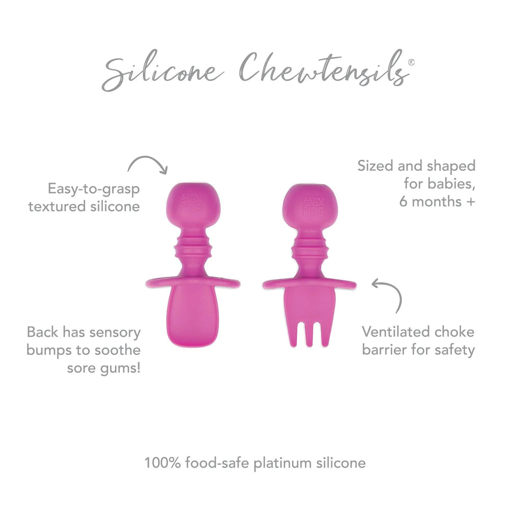 Silicone Chewtensils®: Fuchsia - Bumkins