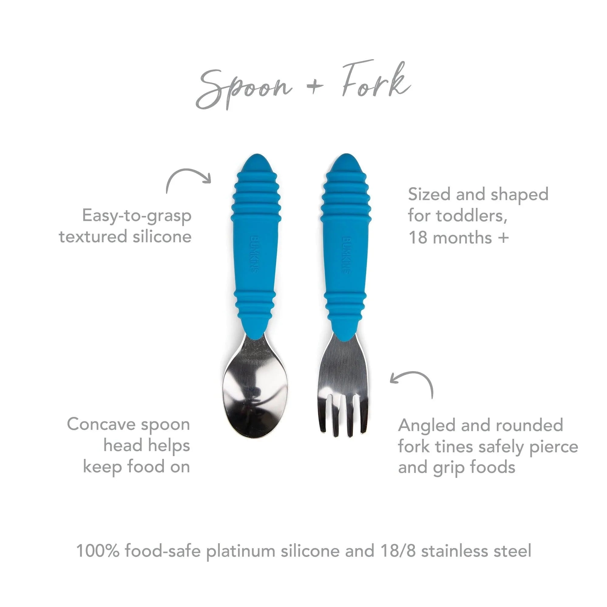 Spoon + Fork: Dark Blue - Bumkins