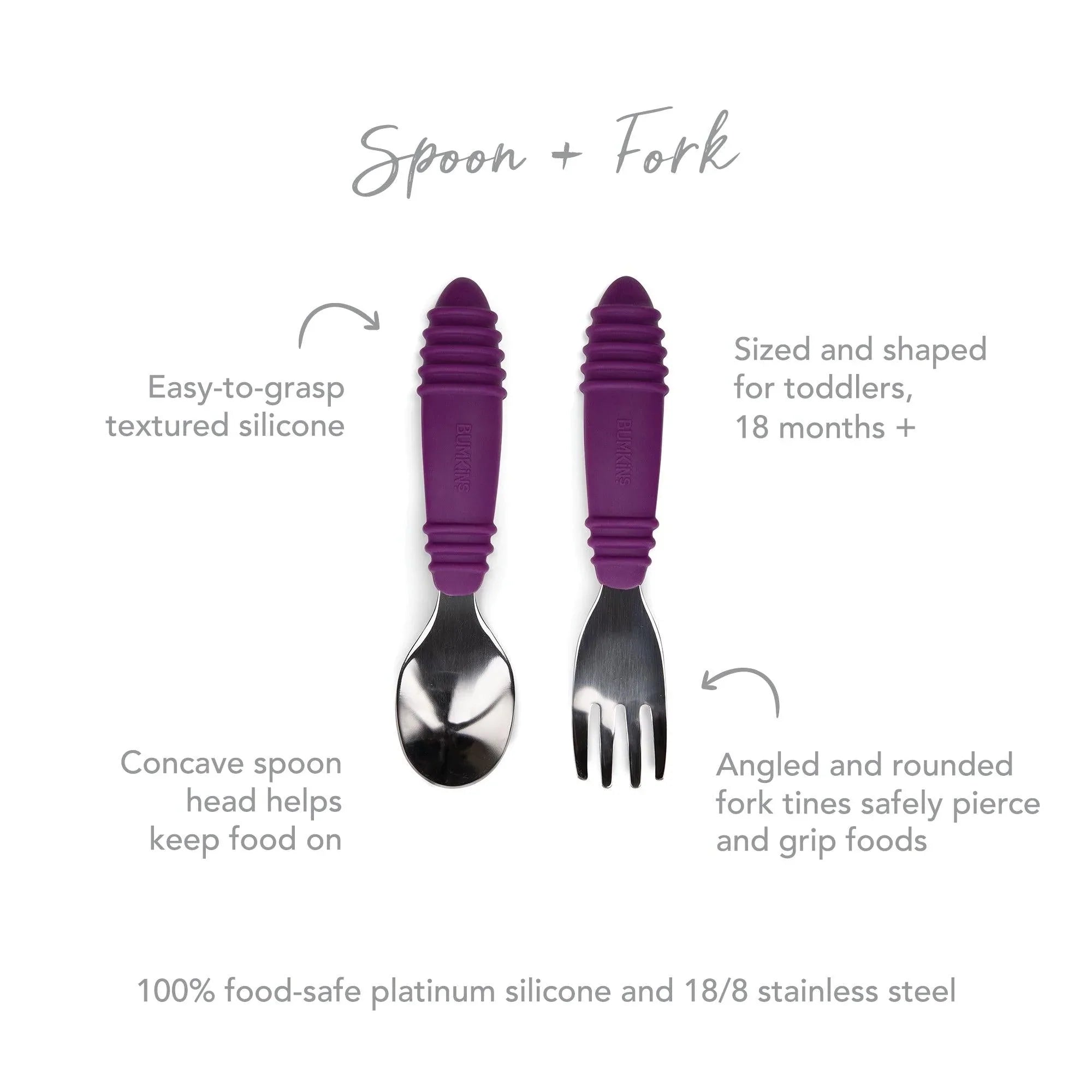 Spoon + Fork: Purple - Bumkins