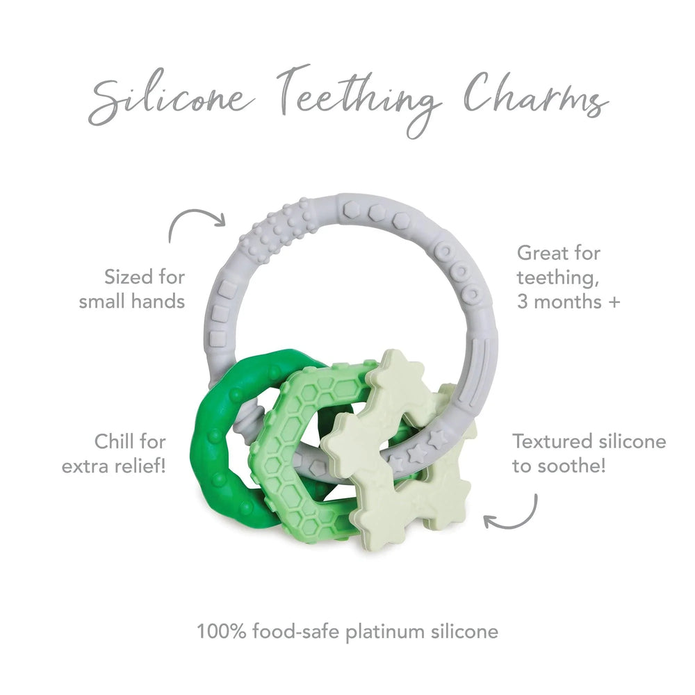 Silicone Teething Charms: Green - Bumkins