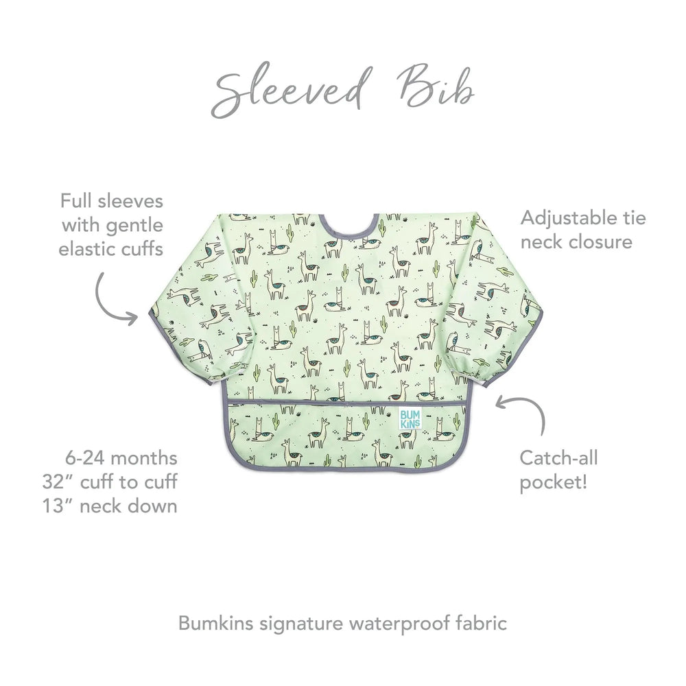 Sleeved Bib: Llamas - Bumkins
