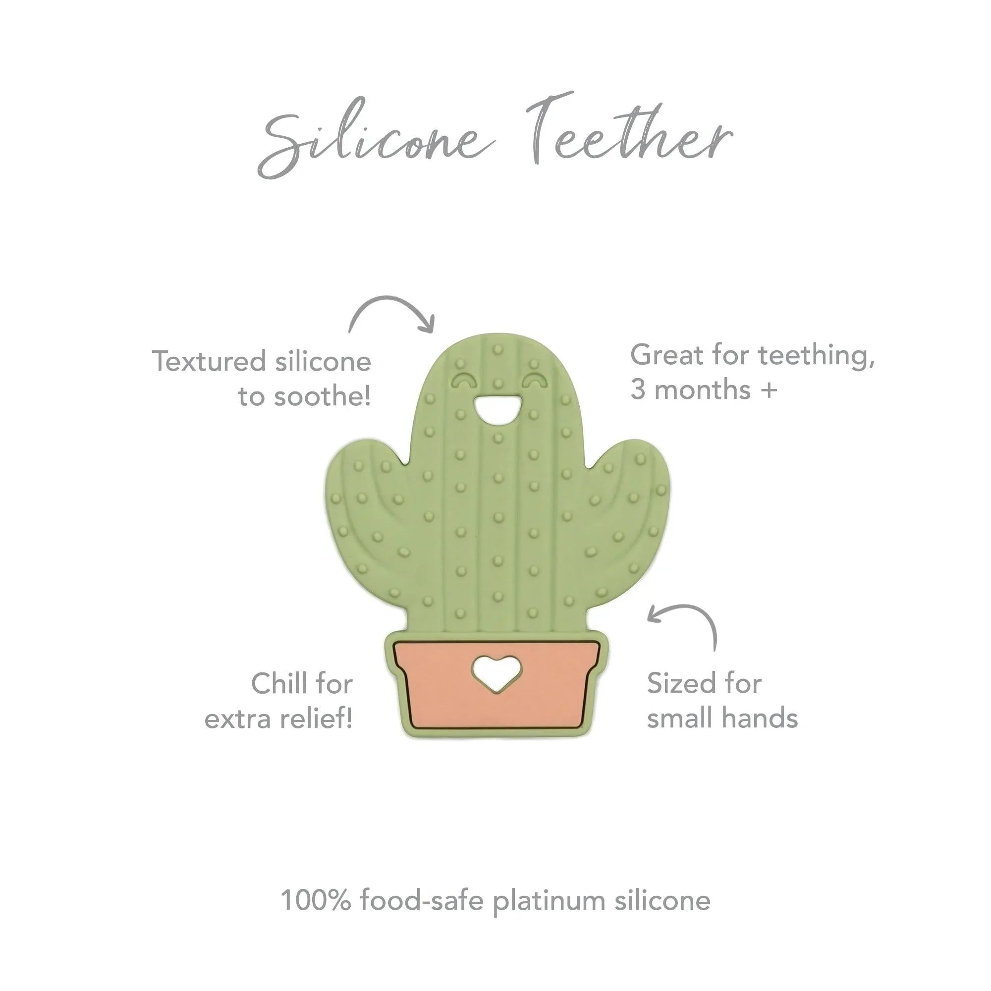 Silicone Teether: Cactus - Bumkins