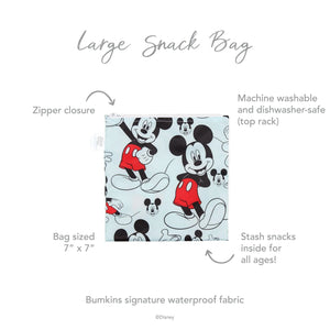 Reusable Snack Bag, Large: Mickey Mouse - Bumkins