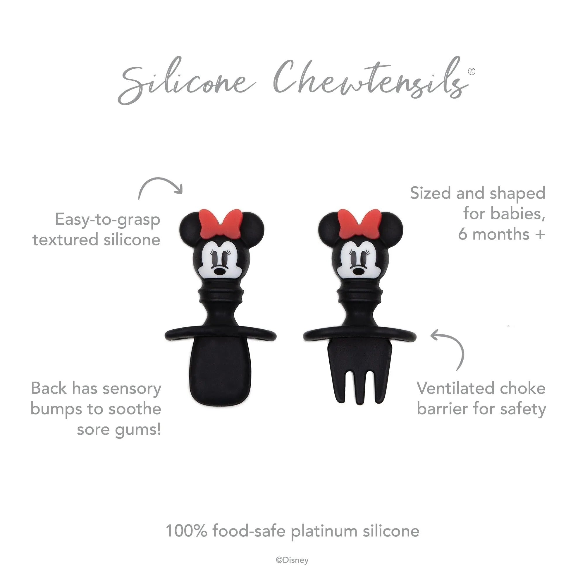 Silicone Chewtensils®: Minnie Mouse - Bumkins
