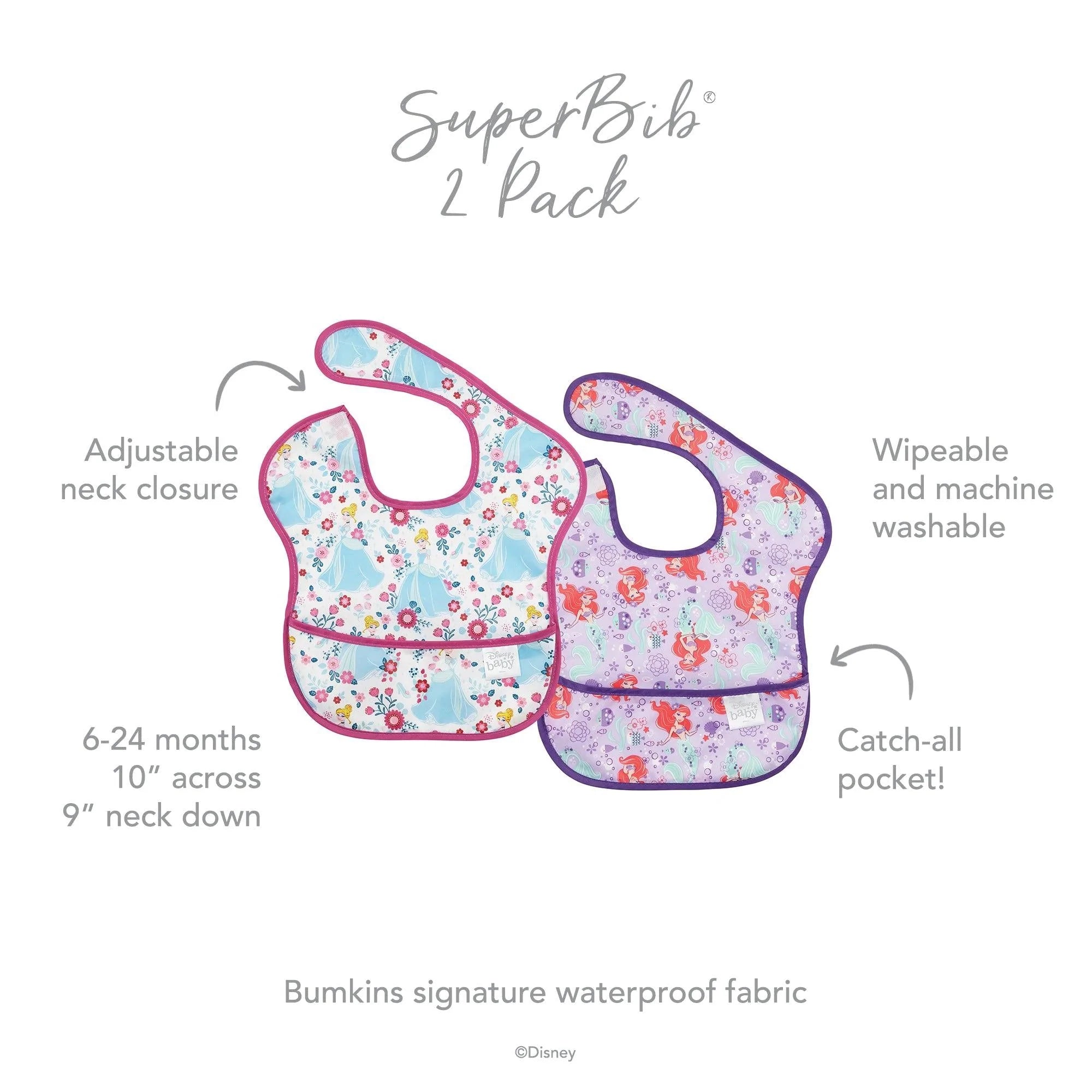 SuperBib® 2 Pack: Princess - Bumkins