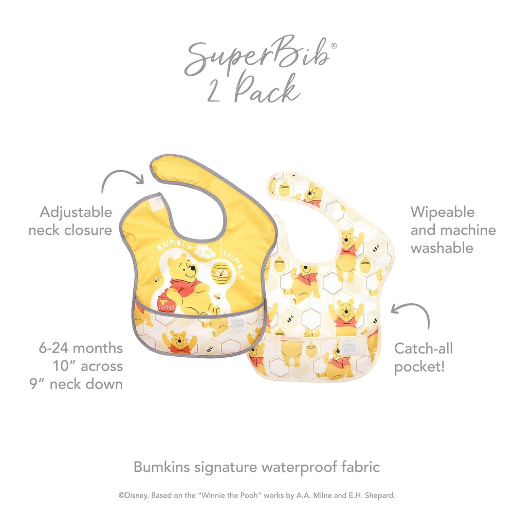 SuperBib® 2 Pack: Winnie the Pooh Hunny - Bumkins