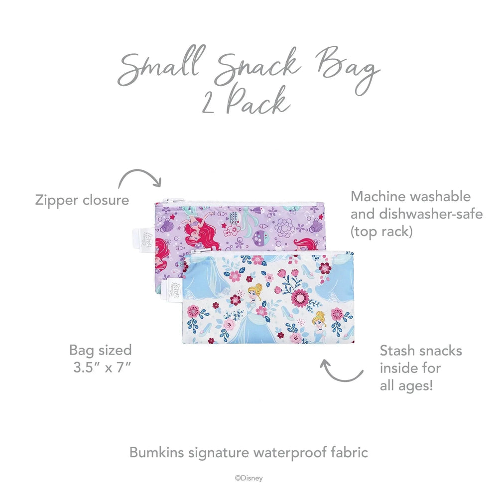 Reusable Snack Bag, Small 2-Pack: Princess - Bumkins