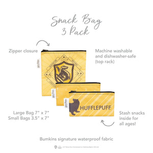 Reusable Snack Bag, 3-Pack: Hufflepuff™ - Bumkins
